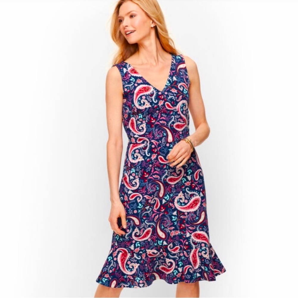 Talbots paisley sundress M Medium